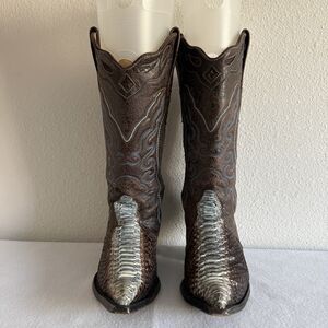 Corral Women’s Brown Exotic Leather Western Boots Size 6.5 MPN 2147U6118